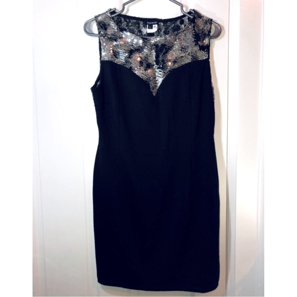 [NIKIBIKI] BNWOT Mesh Sequin Sweetheart LBD Dress